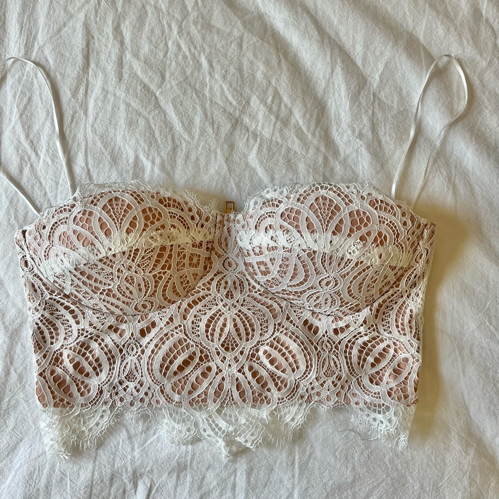 Nastygal Nude crop top